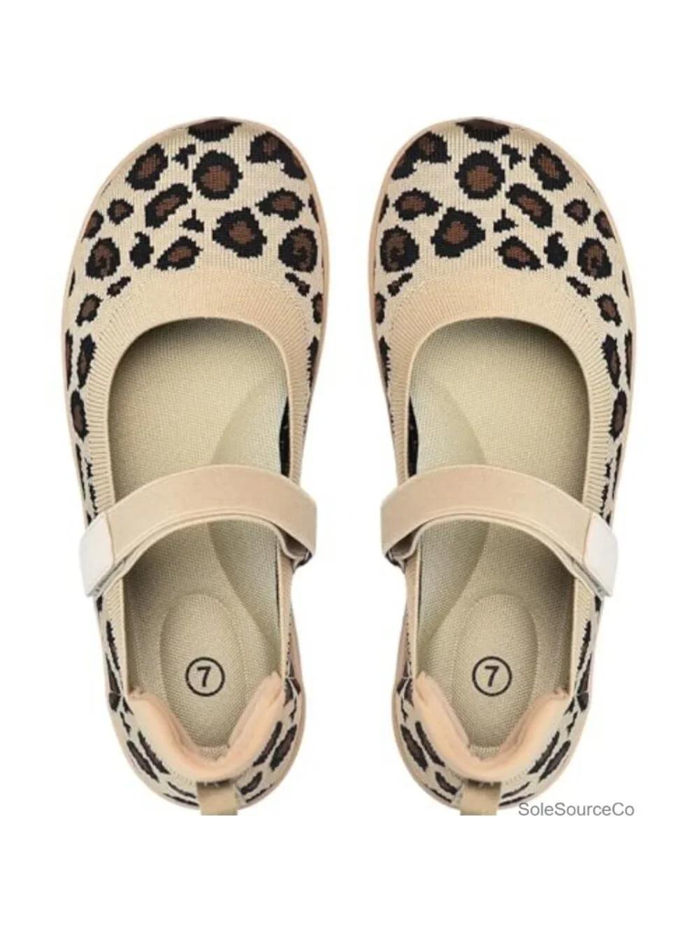 Wide Toe Box Knit Mary Jane Flats for Women, Breathable Ballet Shoes